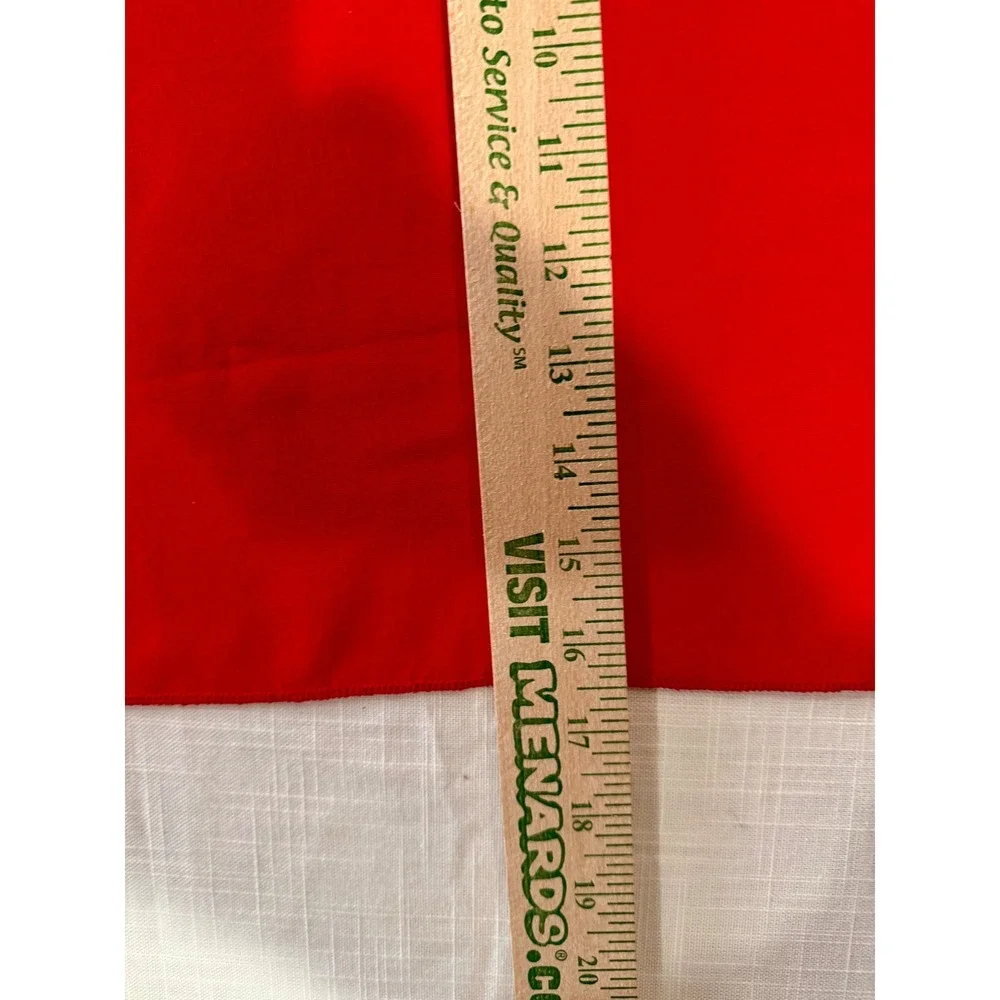 Set of 12 Red Linen Napkins Solid Square Dinner Table‎ Linens 16.5x16.5